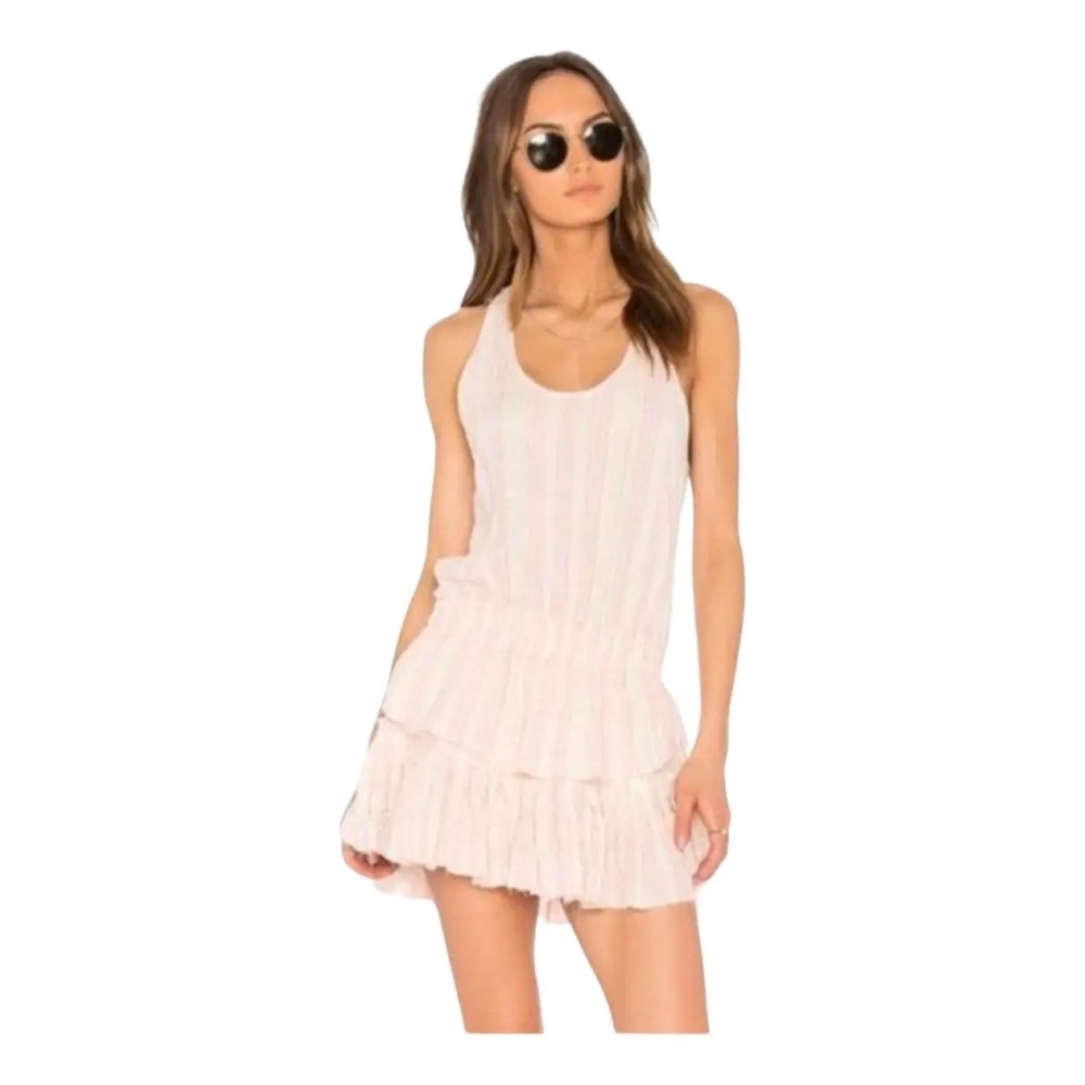 LoveShackFancy Pink Mini Dress